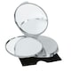 image 1 of MidOcean Guapas Hand Mirror - Shiny Silver - One Size White | One Size