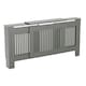 image 8 of Vida Designs Chelsea Radiator Cover Painted MDF Slatted Cabinet, Grey, 140-204cm