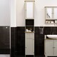 image 8 of Bath Vida Priano 2 Door Tall Bathroom Cabinet With Mirror, Grey & Oak