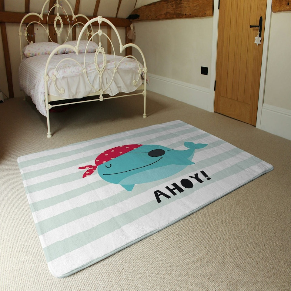 image 1 of Ahoy! Whale (Rug) Blue | XL: 160x230cm