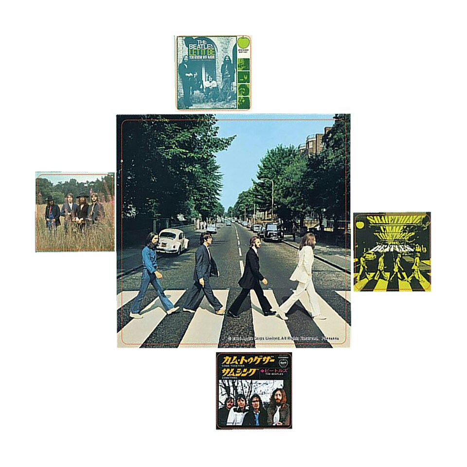 image 1 of The Beatles Abbey Road Stickers - Multi-colour - One Size
