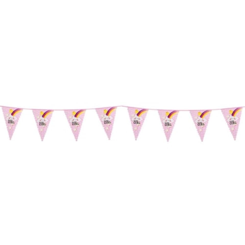 Baby Girl Plastic Bunting 6m