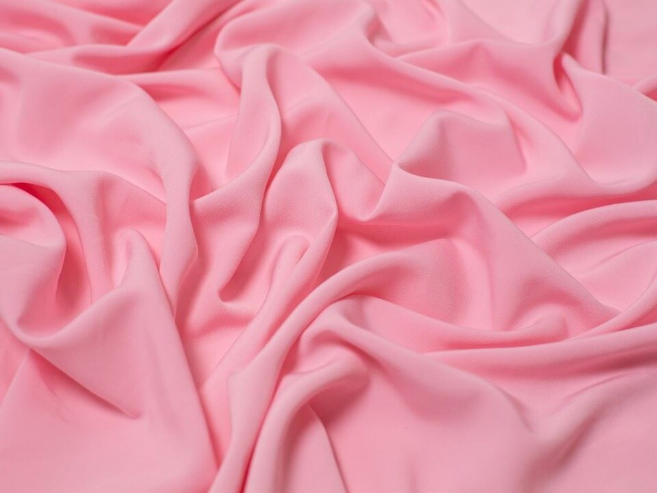 Minerva Core Range Pink Luxury Smooth Crepe Fabric for Dressmaking, 148cm / 58" Wide - per metre