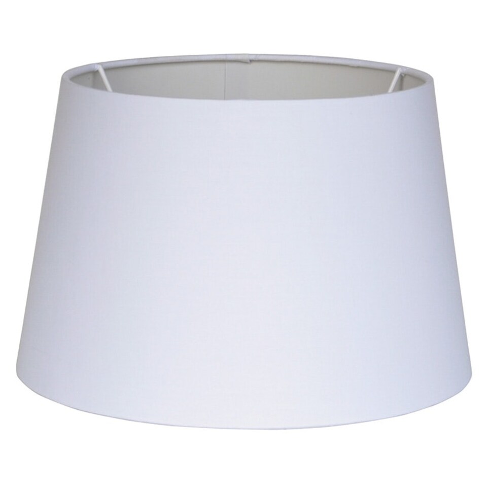 image 1 of 35cm Ivory Tapered Poly Cotton Shade For Table Lamps