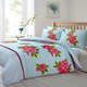 image 2 of Velosso Leah Printed Cotton Blend Duvet Cover and Pillowcase Set Brown | Single