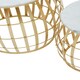 image 5 of Jolie Set Of Two Round Table With White Marble And Gold Frame Gold