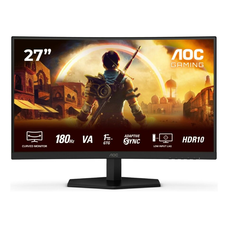 AOC G4 C27G42E 27" Curved Full HD 180Hz 0.5ms Gaming Monitor with Speakers