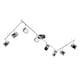 image 1 of ValueLights Rosie 8 Way Flexi Z Spot Light Black Chrome & Chrome | Black