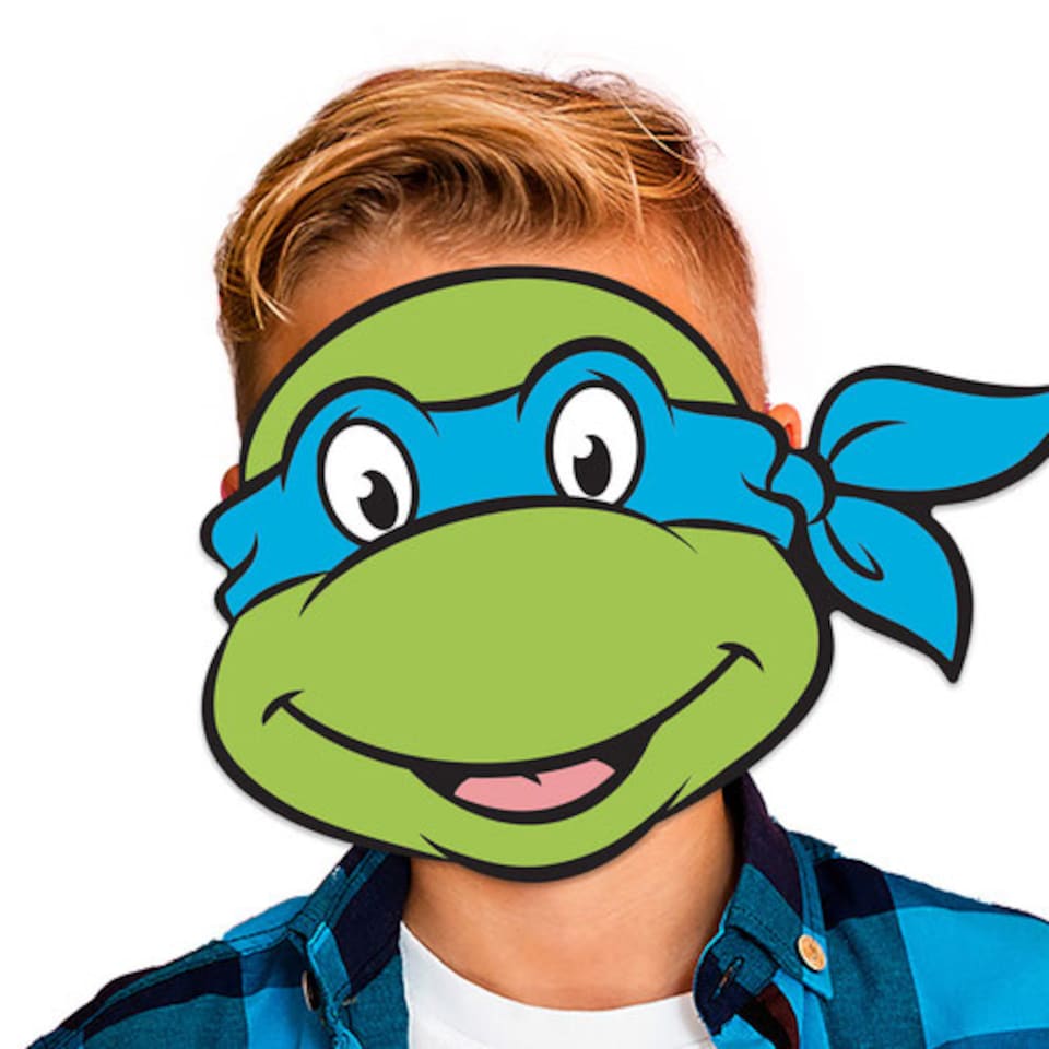 image 1 of Leonardo Teenage Mutant Ninja Turtles Cardboard Face Mask