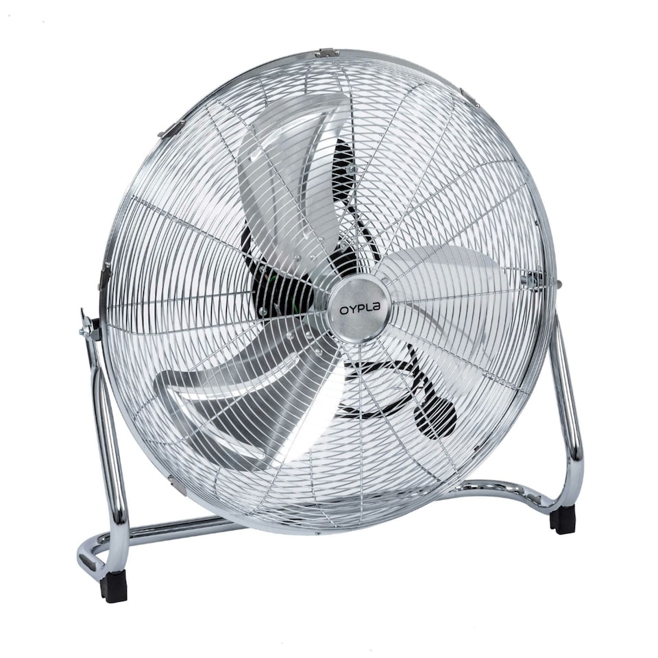 image 1 of Oypla Electrical 20" Inch 50cm Chrome 3 Speed Floor Standing Gym Fan Hydroponic