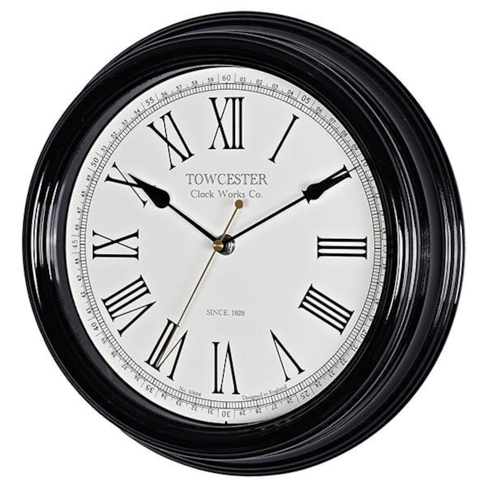 image 1 of Acctim Redbourn Wall Clock Black