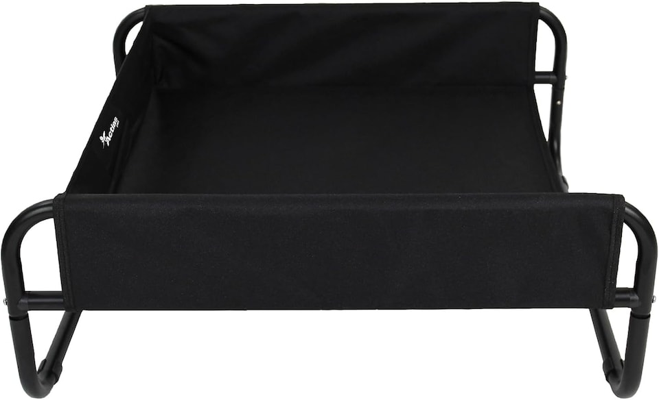 image 1 of Actiaspet Elevated Dog Bed Steel Frame Raised Pet Cot Black or Grey (Black, Medium)