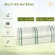 image 9 of Outsunny Tunnel Greenhouse Steel Frame for Garden w/ Zipper Doors