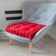 image 4 of Seat Pad Cushion Booster 100% Cotton Cover Extra Thick 10cm 45cm Square