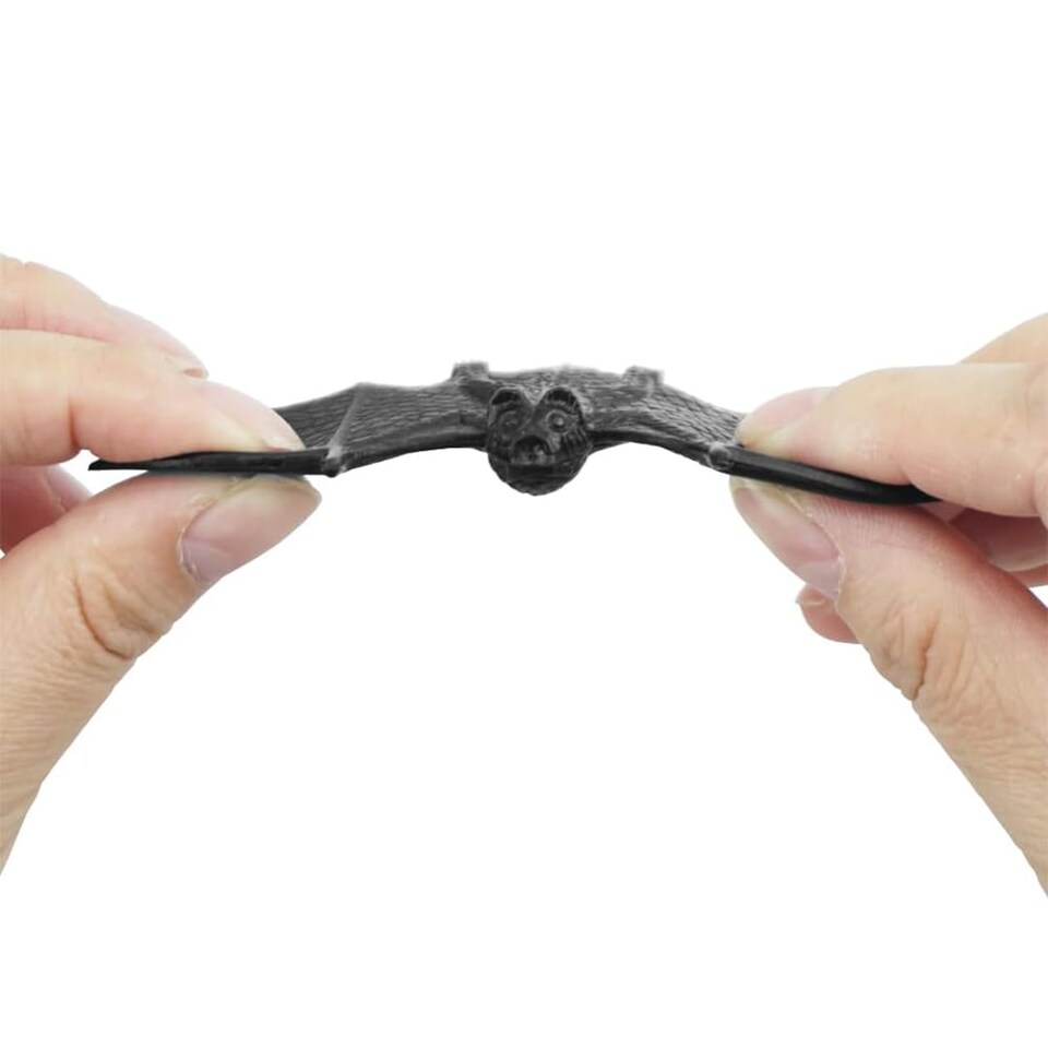 image 1 of Spooky Black Bats Plastic Halloween Decorations 9.8cm - Pack of 6