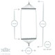image 4 of Harbour Housewares Garden Spreader Bar Hammock with Stand - Multi Stripe