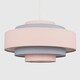 image 4 of ValueLights Hampshire Pink Ceiling Pendant Shade and B22 GLS LED 6W Warm White 3000K Bulb