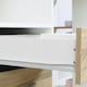 image 8 of HOMCOM Multi-Storage & Workstation Desk Table Storage Shelves Home Office Oak