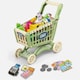 image 2 of Kids Shopping Cart Play Set – 65-Piece Pretend Grocery Kit with POS Machine, Plastic Money & Accessories  Easy Assembly for Ages 3+ (Green)