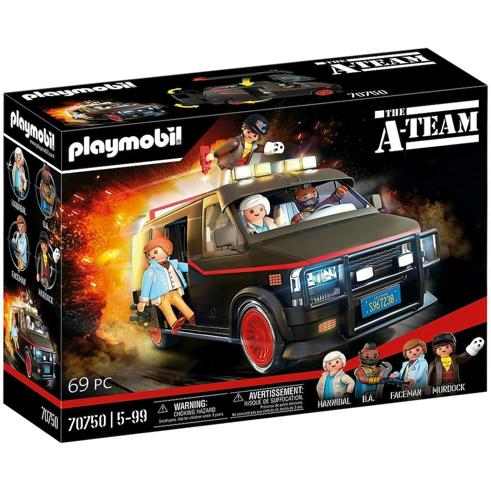 image 1 of Playmobil The A-Team Van Playset with Character Figures and Accessories