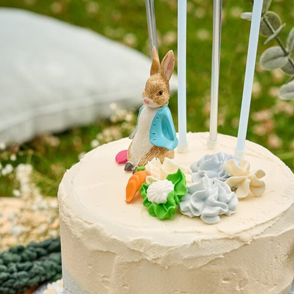 image 1 of Anniversary House Beatrix Potter Flopsy Bunny Resin Cake Topper
