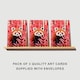image 2 of Red Panda Bamboo Greeting Card Cute Wildlife Any Occasion Set of 3 Blank Inside