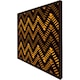 image 1 of Freehand horizontal zigzag chevron stripes boho chic (Picutre Frame) Brown | M