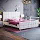 image 1 of Vida Designs Valentina 5ft King Size Bed Fabric Upholstered, Light Grey Velvet, 150 x 200cm