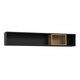 image 1 of High Rock Wall Shelf in Matt Black/Riviera Oak