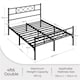 image 3 of Yaheetech 4ft6 Double Metal-Framed Bed Base with Storage Black