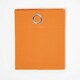 image 2 of Homescapes Cotton Plain Burnt Orange Ready Made Eyelet Curtain Pair - 137 x 228 cm Orange