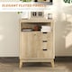 image 8 of HOMCOM Modern Sideboard Storage Cabinet for Living Room Dining Room Bedroom Yellow
