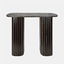 OHS Madison Console Table Ribbed Engineered Wood Entryway Display Desk