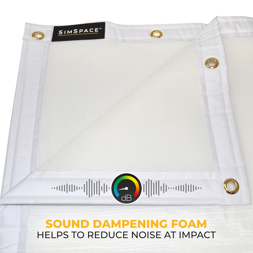image 1 of Impact & Noise Absorbing Foam Backing Screen For Golf Enclosure - 3.3 x 3 M