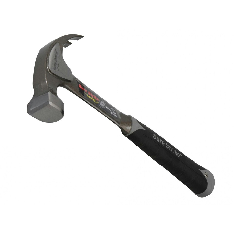 Estwing Sure Strike All Steel Curved Claw Hammer - Multi Colour - 450g (16oz)