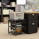 image 2 of HOMCOM Mobile Printer Stand with Storage Printer Table for Home Office Black
