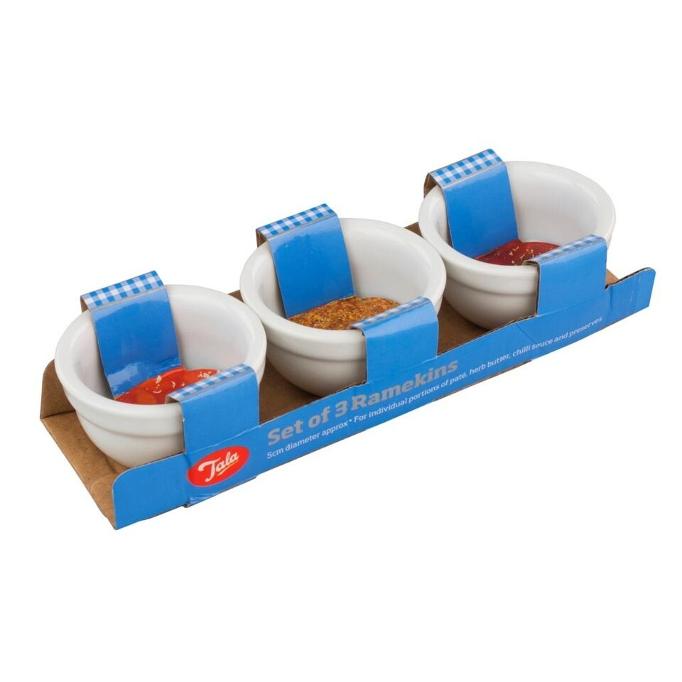 image 1 of Tala Ceramic Bowls (Set of 3) | White | White | One Size | 1