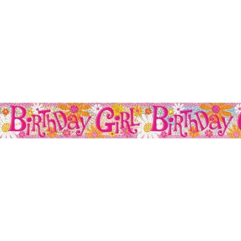 Birthday Girl Prismatic Banner 365cm
