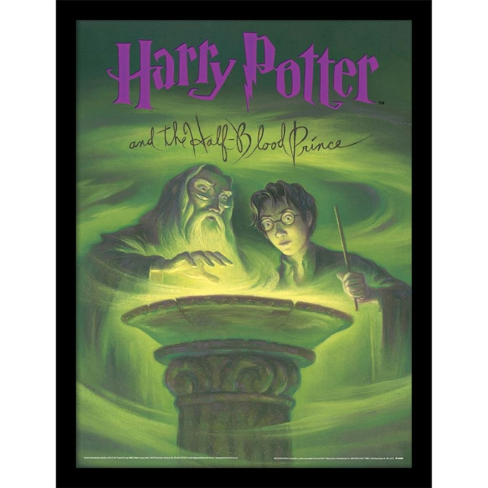 Harry Potter Book Cover (The Half-Blood Prince) Framed 30x40cm Print