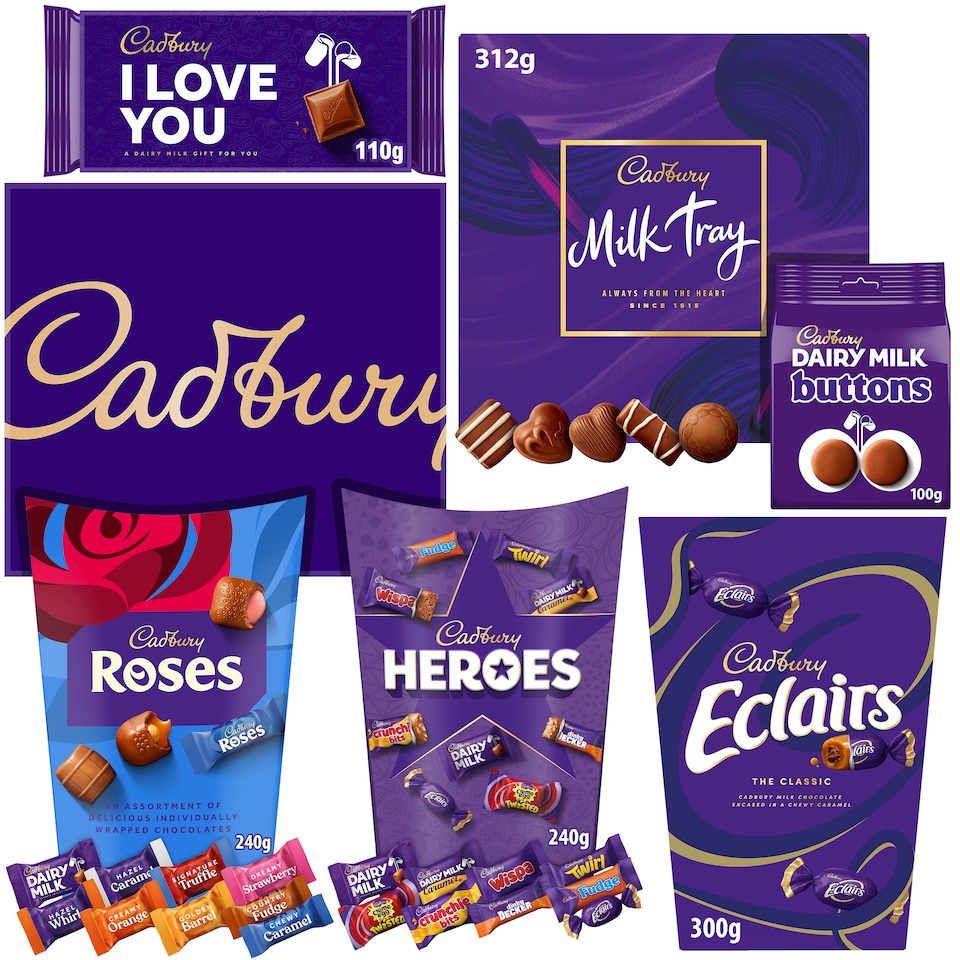 image 1 of Cadbury "I Love You" Chocolate Sharing Hamper