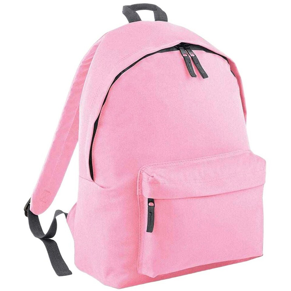 image 1 of Bagbase Original Plain Backpack - Classic Pink/Graphite Grey - One Size