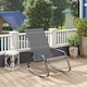image 8 of Outsunny Garden Rocking Chair, Ergonomic Outdoor Rocking Chair with Armrests, High Backrest, Steel Frame Relaxing Rocker Armchair Seat for Patio, Balcony, Porch, Grey | Grey | Grey