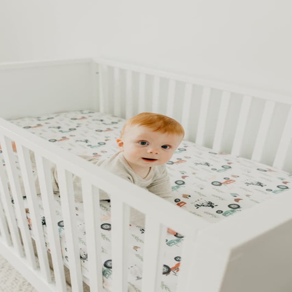 image 1 of Copper Pearl Premium Elasticised Cot Sheet Jo
