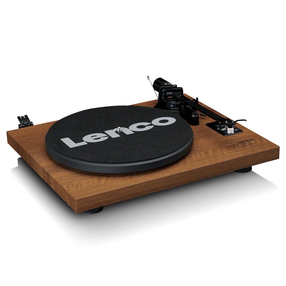 image 1 of Lenco LS-480WD - Turntable with Bluetooth Connectivity and Speakers, Wood