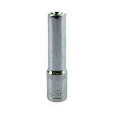 5/32" Deep SAE Socket 1/4" Drive 48mm Length 6 Point Chrome Vanadium Steel