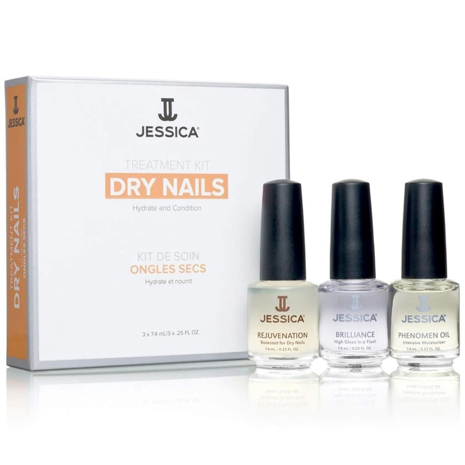 Jessica Nail Treatment Kit For Dry Nails 3 x 7.4ml