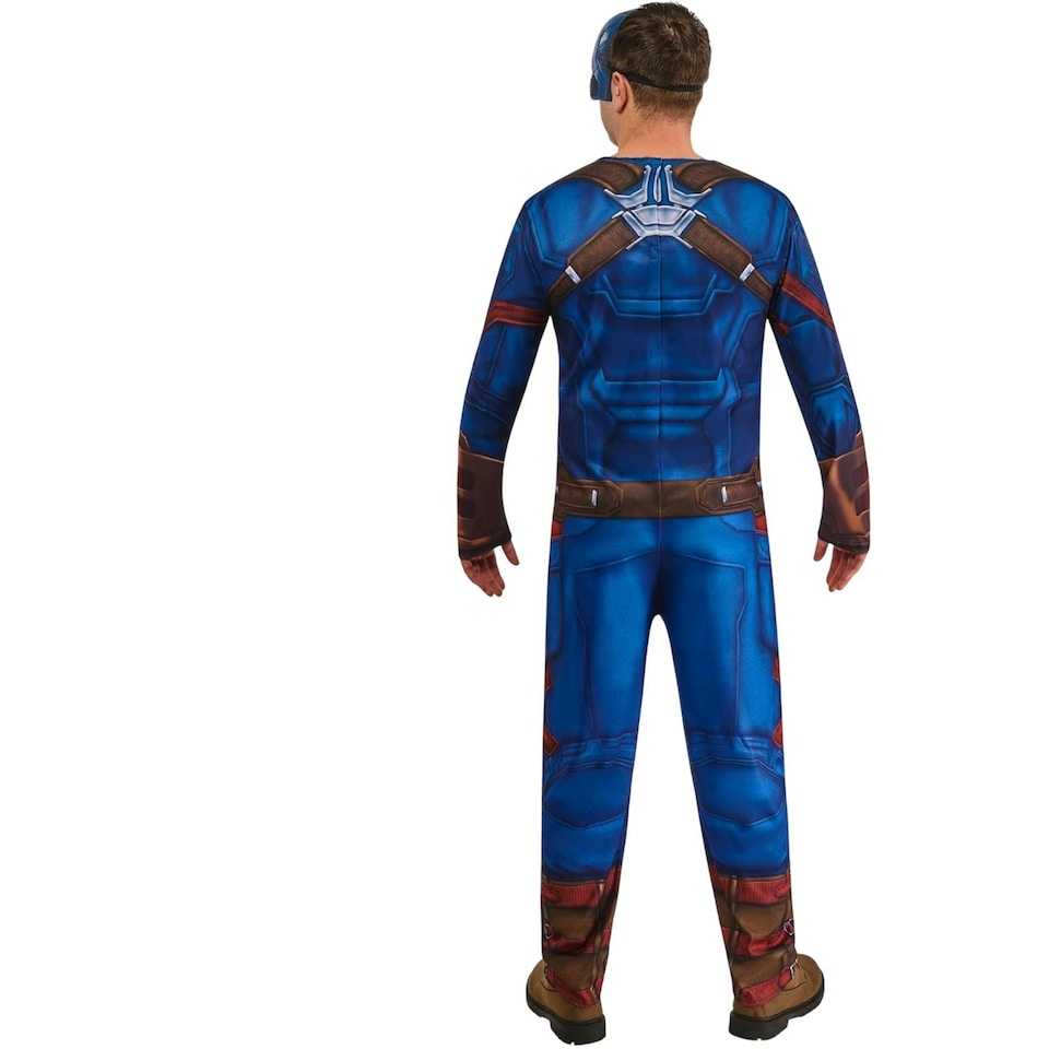 image 1 of Captain America Mens Costume Set - Blue/Red - S S