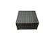 image 2 of Fimous Rattan Garden Furniture Patio Furniture Sets with Corner Sofa 2 Chairs Square Coffee Table 3 Footstools Dark Grey Mixed