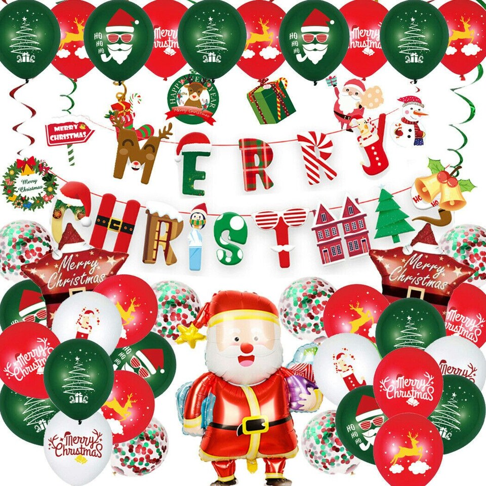 image 1 of 48 Piece Christmas Decoration Set