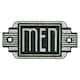 image 2 of Art Deco Ladies & Men Toilet Cast Iron Sign Plaque Door Wall Cafe Shop Pub Bar